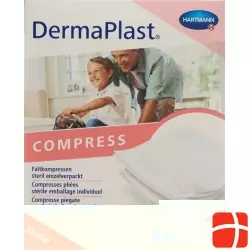 Dermaplast Folding Compresses Typ17 5x5cm 8-fold 5x 2 Pieces
