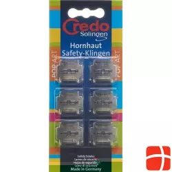 Credo Hornhaut Safety Klingen Blister 6 Stück