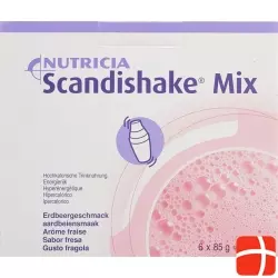 Scandishake Mix Pulver Erdbeere 6x 85g