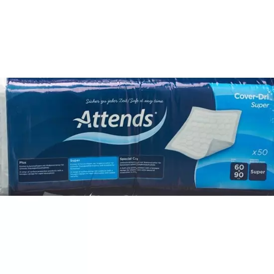 Attends Cover Dri Unterl Super 60x90cm Beutel 50 Stück buy online