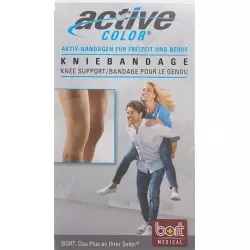 Bort Aktive Color Kniebandage Grösse L +37cm Hautfarbe