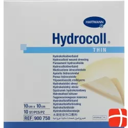 Hydrocoll Thin Hydrocolloid Verb 10x10cm 10 Stück