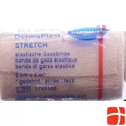 Dermaplast Stretch Gazebinde Hautfarbig 6cmx4m