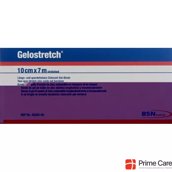 Gelostretch zinc gel bandage 7mx10cm buy online