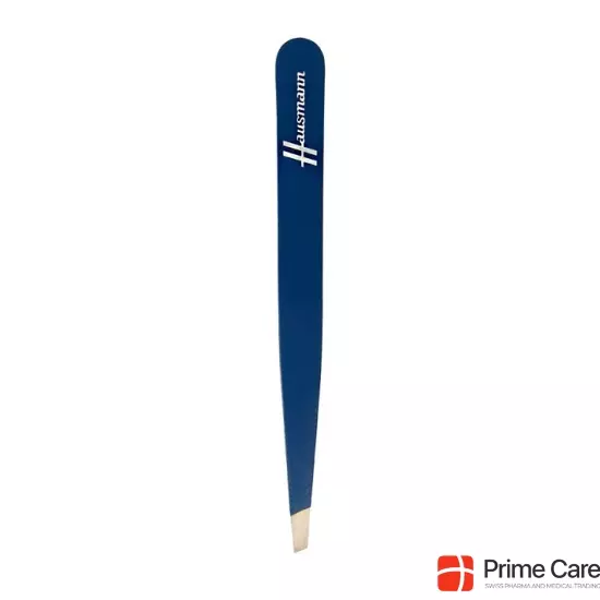 Hausmann tweezers diagonally blue buy online