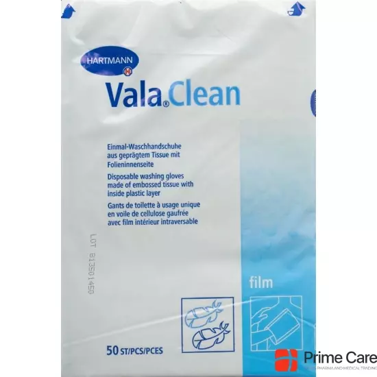 Valaclean Film Einm Waschhandschuhe 50 Stück buy online