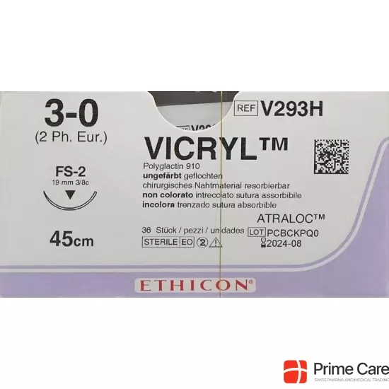Vicryl 45cm Ungefaerbt 3-0 Fs-2 36 Stück buy online