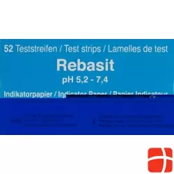 Rebasit Indikatorpapier Streifen Ph5.2-7.4 52 Stück