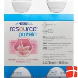 Resource Protein Erdbeer 4x 200ml