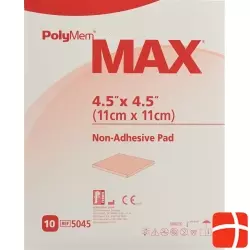 Polymem Max Superabsorber 11x11cm Non Adh St 10 X