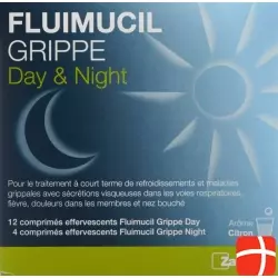 Fluimucil Grippe Day Night 16 Brausetabletten