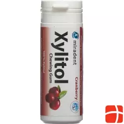 Miradent Xylitol Zahnpflege Kaugummi Cran 30 Stück