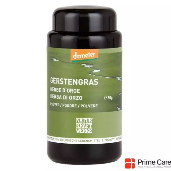 Naturkraftwerke Gerstengras Pulver Demeter 50g buy online