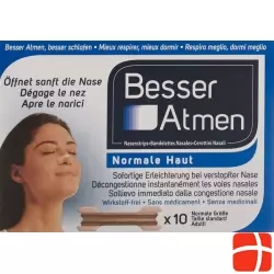Besser Atmen Nose Strips Beige Normal 10 pieces
