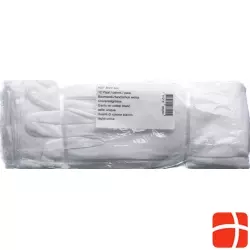 Salzmann cotton gloves white one size 12 pairs