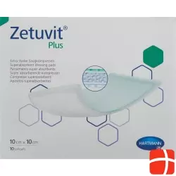 Zetuvit Plus Absorptionsverband 10x10cm 10 Stück