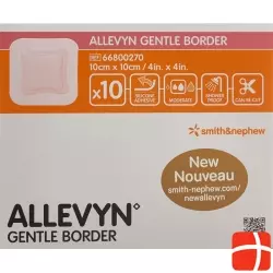 Allevyn Gentle Border Wundverband 10x10cm 10 Stück