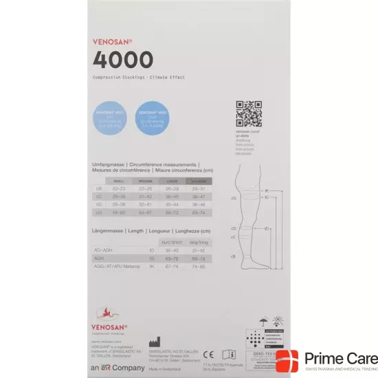 Venosan 4002 A-d Kkl2 L Kurz Gesch Black 1 pair buy online
