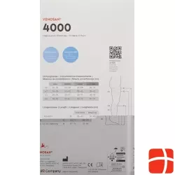 Venosan 4002 A-gh Kkl2 XL Short Open Black 1 pair