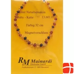 Mainardi Bernstein Babykette Farbig 32cm Magnetverschluss