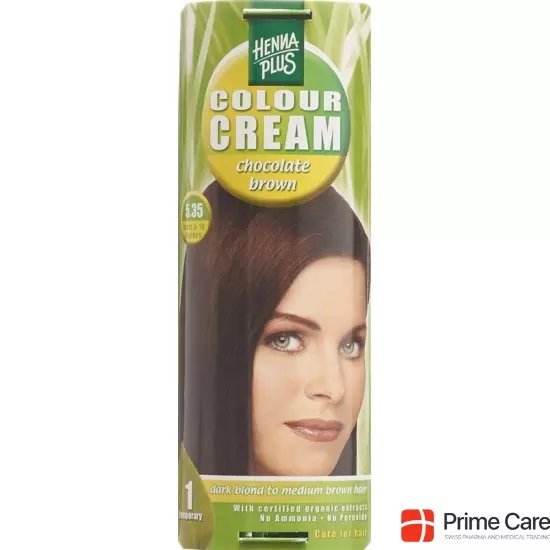Henna Plus Colour Cream 5.35 Chocolat Braun 60g buy online