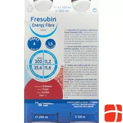 Fresubin Energy Fibre Drink Erdbeer 4x 200ml
