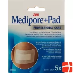 3M Medipore + Pad 5x7.2cm / Wundkissen 2.8x3.8cm 5 Stück