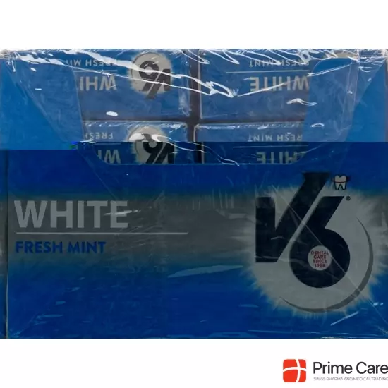 V6 White Freshmint Kaugummi Box buy online