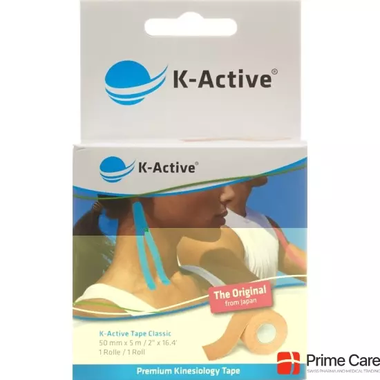 K-active Kinesio Tape 5cmx5m Beige Wasserabweisend buy online