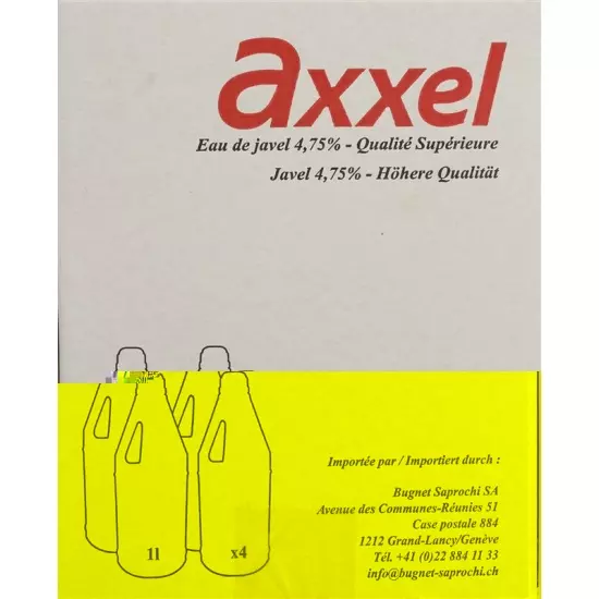 Axxel Javel Flüssig 4.75% Classic 4 Flasche 1L buy online