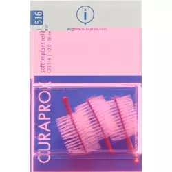 Curaprox CPS 516 Soft Implantatbürsten Violett 3 Stück