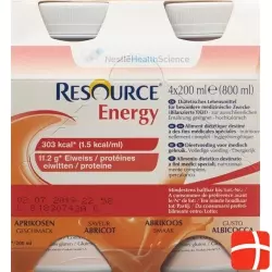 Resource Energy Aprikose 4x 200ml