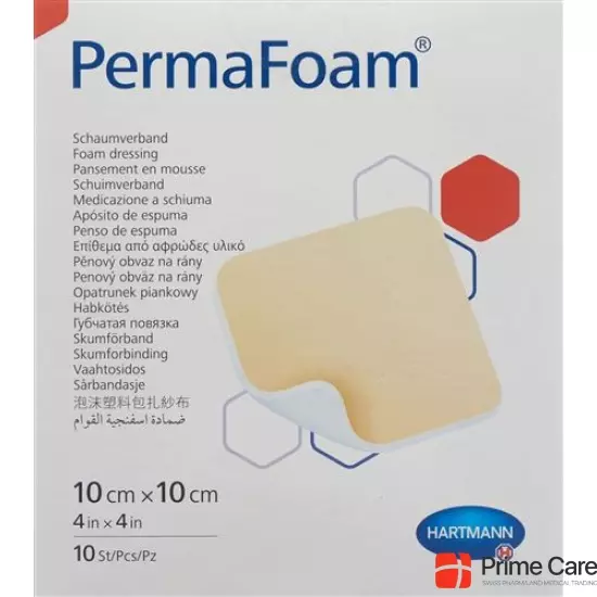PermaFoam Schaumverband 10x10cm 10 Stück buy online