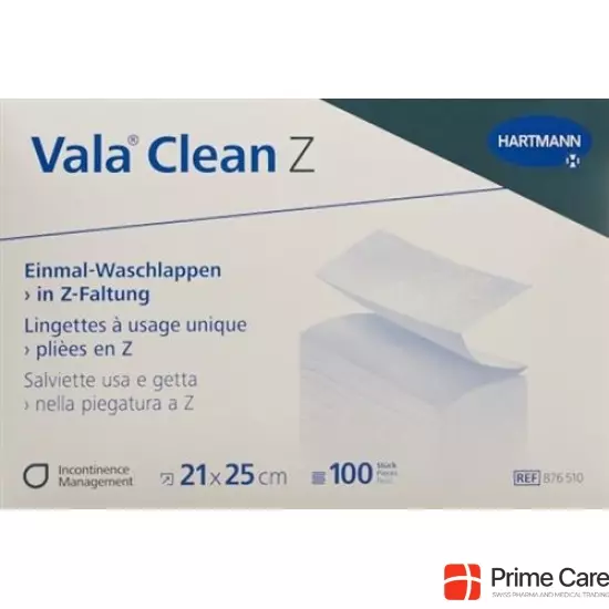 Valaclean Z Einm Waschlappen 21x25cm 8x 100 Stück buy online