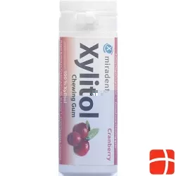 Miradent Xylitol Zahnpflege Kaugummi Cran 12x 30 Stück