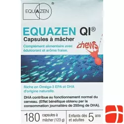 Equazen IQ chewing capsules strawberry flavour tin 180 pieces