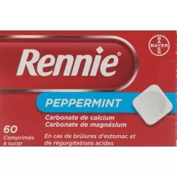Rennie Peppermint 60 Lutschtabletten