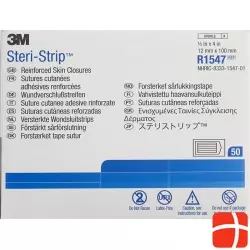 3M Steri Strip 12x100mm Weiss Verstärkt 6x 50 Stück