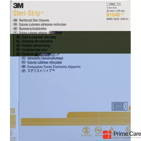3M Steri Strip 25x125mm Weiss Verstärkt 4x 25 Stück buy online