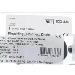 IVF Fingerling Tricot Grösse 3 Schwarz 1 Stück