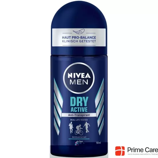 Nivea Male Deo Dry Active (neu) Roll-On 50ml buy online