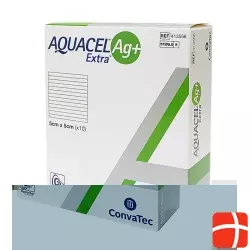 Aquacel (pi) Ag+ Extra Kompress 5x5cm 10 Stück