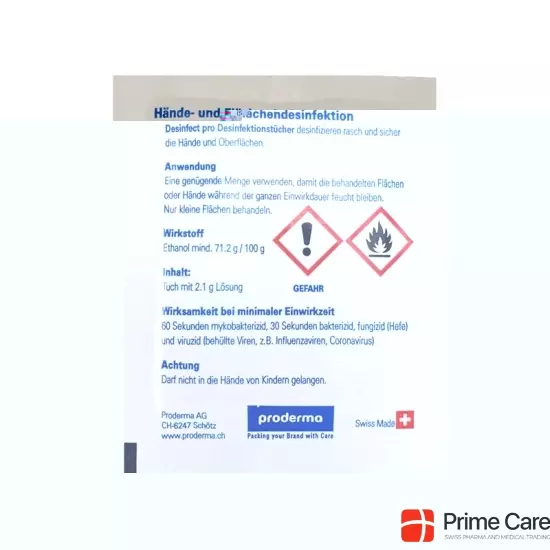 Proderma Disinfect Pro disinfectant wipe buy online