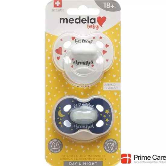 Medela Baby Dummy Day & Night 18+ Unisex 2 pieces buy online