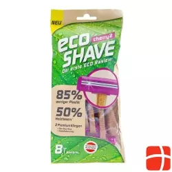 Ecoshave Cherry 2 Einmalrasierer Beutel 8 Stück