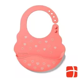 Babyono silicone bib Hearts 6m+ Reg Misc