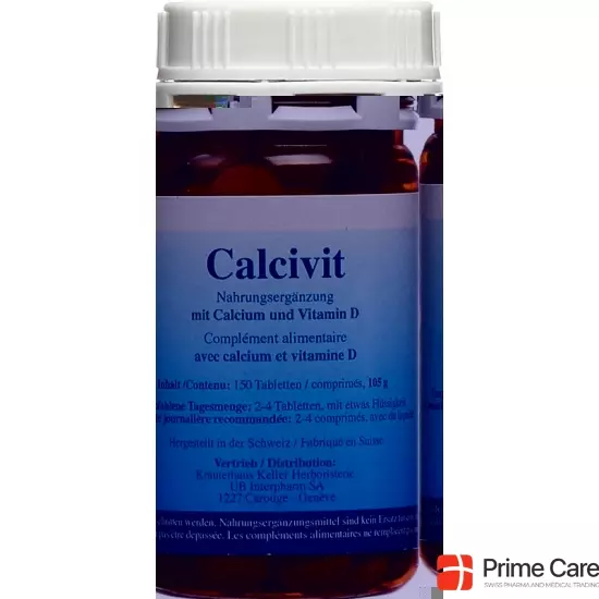 Calcivit Calcium und Vitamin D Tabletten Dose 150 Stück buy online