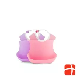 Twistshake Lätzchen 4m+ Pink Purple 2 Stück