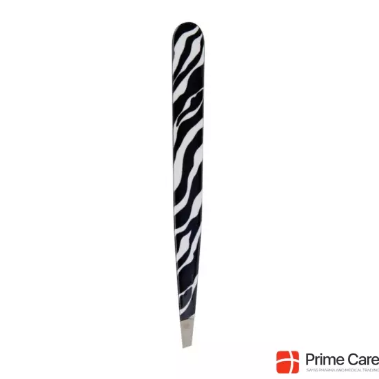 Hausmann tweezers diagonal zebra buy online