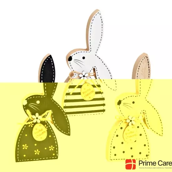 Herboristeria Dekofigur Hase Black&white Aus Holz buy online